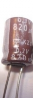 CONDENSADOR ELECTROLITICO 820MF6,3V-0