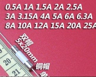 FUSIVEL 5X20 1A C/TERMINAIS PORCELANA-0